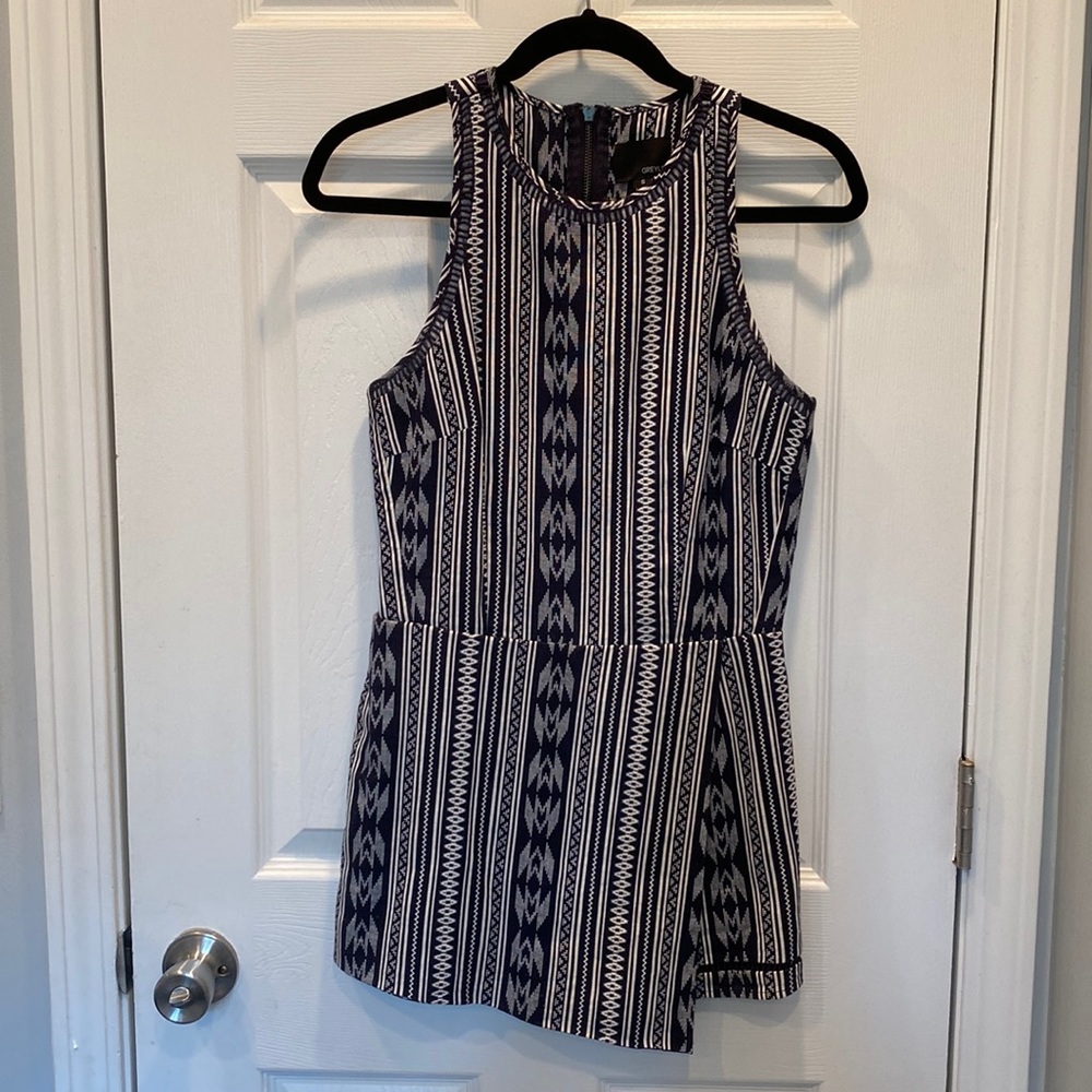 Greylin Navy Romper